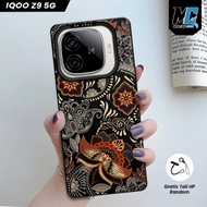 IQOO Z9 5G Premium Hologram IMD Casing - Softcase IMD hybrid Batik Motif UV Printing IQOO Z9X 5G | C