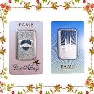 PAMP 1 oz Fine Silver Bar – Kaabah Edition and Love Always Edition