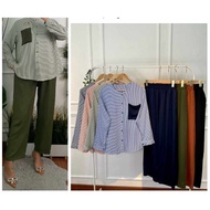 {ASKA.ID} MELANI SALUR SET WORK SUIT ONESET
