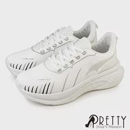 【Pretty】女 休閒鞋 運動鞋 老爹鞋 厚底 綁帶 透氣 JP23 白色