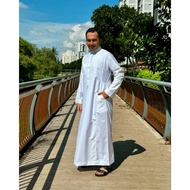 White Jubah Long Sleeve Al Aseel
