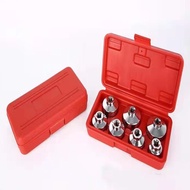 [Zho]-7 Pieces Oil Filter Socket Wrench 24mm to 38mm 3/8-Inch Drive Oil Filter Removal Socket Filter