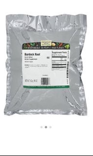 iherb 453g 有機牛蒡粒burdock root Frontier co-op沖茶或煲湯  保加利亞產 牛蒡茶 可沖飲90次 補健降3高 降血糖血壓膽固醇 袪濕清熱 2026年10月到期