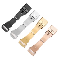 High quality adaptation Folding Buckle for Seiko Watch Band 18mm 20mm 22mm 24mm Double Push Button Stainless Steel Clasp Watches Accessories