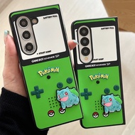 For Samsung Z Flip 3 4 5 6 ZFold Creative Pokemon Gameboy Design Couple Soft TPU Anti-scratch Phone 
