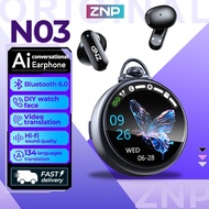 ZNP N03 AI Translation Headphones Bluetooth 6.0  AI Headphones  Live Translation  Smart LED Screen  