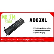 AD03XL (11.55V 51.4Wh 4450mAh) Battery Replacement for HP Envy 13-AD141NG AD017TX 105TX TPN-128 Seri