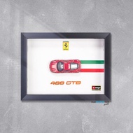 Khung tranh 3D mô hình Ferrari 488 F12 TDF 458 1:64