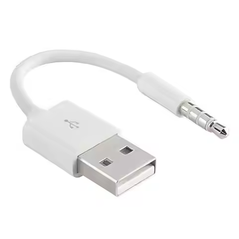 Charger Data USB 3.5mm Sync Audio Cable For IPod Shuffle 3rd 4th Gen Accessory