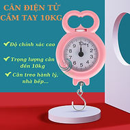 [CHỌN MÀU]-Cân Điện Tử Cầm Tay 10kg Có Lò Xo Cân Đo Kỹ Thuật Số Độ Chính Xác Cao Treo Hành Lý Nhà Bế