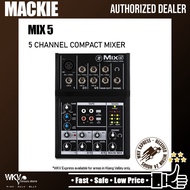 Mackie Mix5 5 Channel Compact Desktop Analog Mixer Mixing Console (Mix 5)
