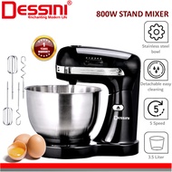 DESSINI ITALY 5 Speed Electric Stand Mixer Egg Beater Blender Grinder Dough Whisk Mesin 3.5L Bowl Pengadun Bancuh Telur