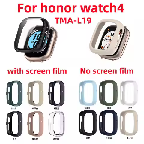1pc HD Ultra-Thin Cover For Huawei Honor Watch4 TMA-L19 Slim Guard Bumper With Screen Protector Or H