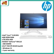 HP 24-f0033d All In One 23.8" Desktop PC (i3-8130U, 4GB, 1TB, NVIDIA MX110, Windows 11)