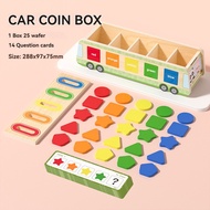 Wooden Baby shape Sorting Toy with Storage Box Educational Block Puzzles Toddler Toys Learning Puzzl