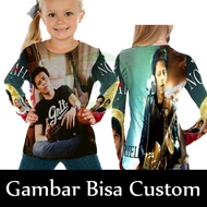 Ariel Noah Fullprint Long Sleeve Kids T-Shirt