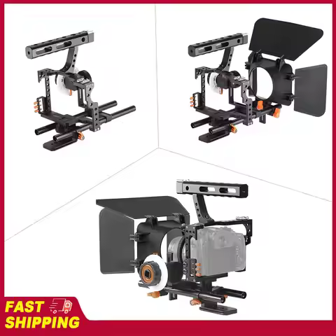 Andoer C500 Camera Camcorder Video Cage Rig Kit Film Making System for Panasonic GH4 for Sony A7S/A7