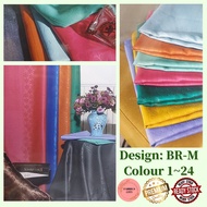 Kain Langsir Blackout Bunga Timbul Bidang 60''/ Curtain Sunblock Embossing Cloth 80%~95% BR-M1~24