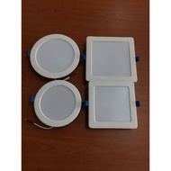 Led Downlight SQ/RD /5"/6" /15W-1200lm/12W-960lm ceiling daylight 6500k megaman