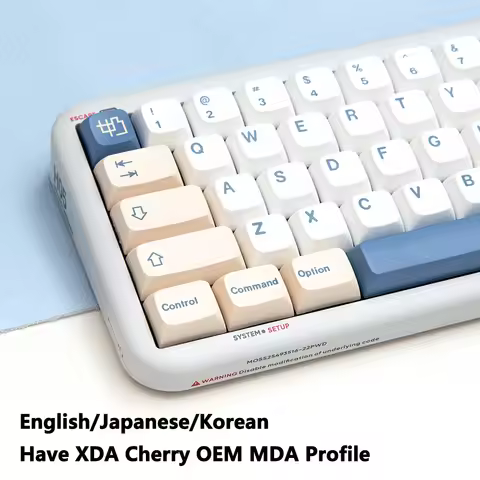 KBDiy GMK Soy Milk Keycap PBT XDA Cherry OEM MDA ISO Japanese Korean Keycaps Clone GMK for Custom DI