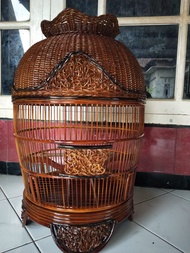 Sangkar Perkutut Anyaman Rotan / Semi Ruwet / Ruwet full Finishing