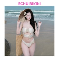 BIKINI ECHU Sexy 2-Piece Floral Cut Bikini