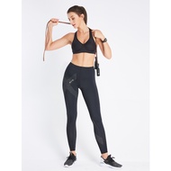 (SALE) กางเกงวิ่งรัดกล้ามเนื้อผู้หญิง สีดำ รุ่น VCK001 EVS fitness pants female training running high compression pants (G15)