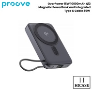 PROOVE OverPower 15W 10000mAh Qi2 Magnetic PowerBank and Integrated Type C Cable 35W Fast Charging P