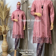 RR Kebaya/Kebaya modern/stelan/rok plisket/stelan tunik tile mutiara terbaru harga promo//Set Kebaya