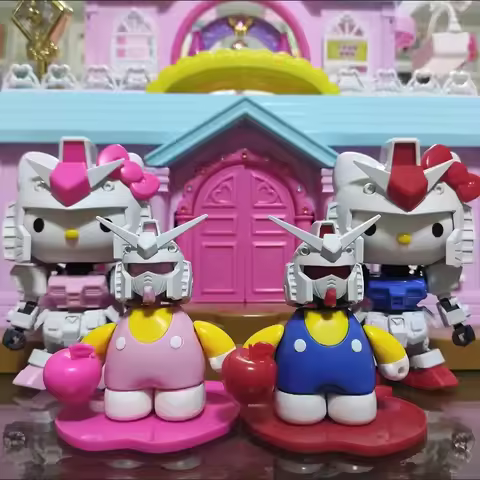 GAOGAO RX-78-2 Hellos Kittys SD SDCS EX Assembly Model EX-STANDARD Movable Joints Collectible Robot 