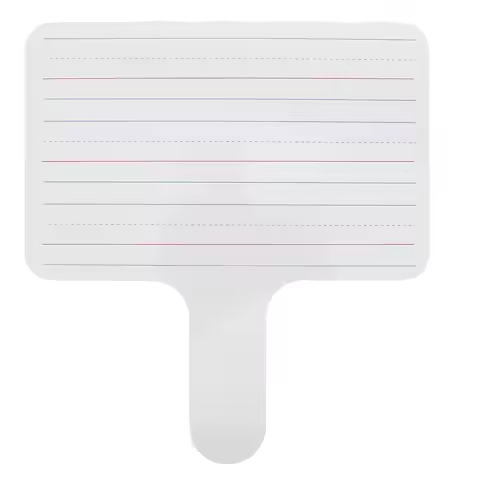 Double Sided Dry Erase Paddle Handheld Whiteboard Small Writing Board for Reusable Student Response 
