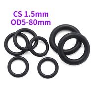 [HNK]] Rubber O-Ring Sealing Ring CS1.5mm OD5-80mm