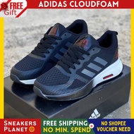 ♞Adidas cloudfoam 40-44 black white red men unisex women shoes sneakers kasut lelaki wanita murah jo