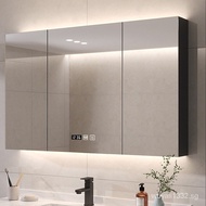 LINZHIPU Mirror Cabinet Intelligent Defogging Mirror Cabinet Wall Mounted With Lights Mirror Cabinet