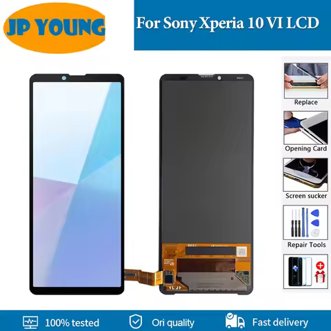 6.1' OLED For Sony Xperia 10 VI LCD Display Touch Screen Digitizer Assembly For Sony X10 VI LCD Repl
