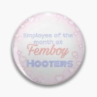Femboy Hooters Soft Button Pin Hat Metal Lover Fashion Cartoon Women Jewelry Funny Collar Cute Creat