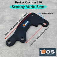220mm Caliper Bracket Vario Beat Scoopy Standard Caliper Bracket 220mm Vario Beat Scoopy Disc