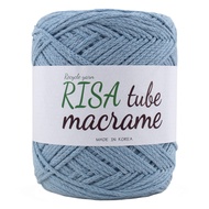 Risa Tube Macrame Rope Solid Color Yarn Cotton Knitting Crochet 2mm 320m 250g