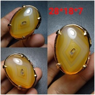 Sulaiman Agate Ring Agate Agate Ring Antique Domino Image