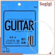 SUGIGMY 10PCS Single String Replacement, RX-2 Model Silver Electric Guitar String, Professional Carb