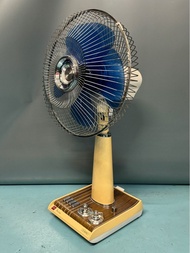 昭和東芝Toshiba 電風扇木紋面枱扇座地扇70年代 Vintage electric fan