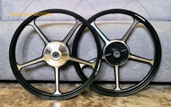 HONDA EX5 DREAM WAVE100 100R NO DISK SPORT RIM 17 BLACK 5 KAKI BATANG EXDREAM W100 W100R