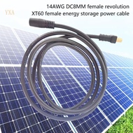 YXA XT60 to DC7 9mmx0 9mm Adapter Cable 14AWG 8mm Connectors Copper Wire for Solar Generators and Pa