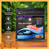 Premium Goldplus 1KG Kelah Fish Food Sinking Type Pallet Pellet biru merah mahseer 1KG Palet Makanan