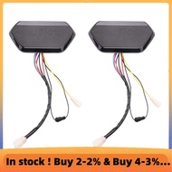 2 PCS 48V/60V Motorcycle Odometer Digital LCD Display Tachometer LCD Speedometer Black for Electric 