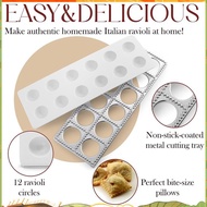 Ravioli Maker Press Mold Potsticker Meat Dumpling Maker , Ravioli Stamp Pasta Making Kit Pasta Makin