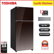 TOSHIBA GR-AG66MA(PGB) Fridge 661L INVERTER 2 DOOR GLASS REFRIGERATOR