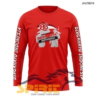 17 AUGUST 2025 LONG SLEEVE T-SHIRT 80TH INDONESIAN INDEPENDENCE T-SHIRT HIGH QUALITY DISTRO T-SHIRT 