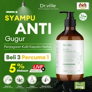 Dr.Ville Ginger Shampoo Anti-Hair Loss Shampoo rambut gugur Hair Care Shampoo 防脱洗发水 (500ml)