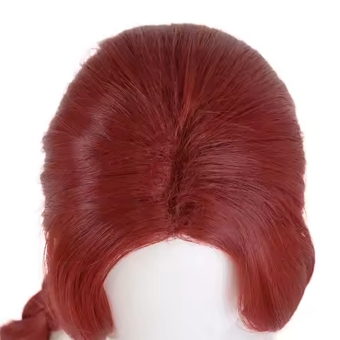 Synthetic Hair Long Braided Reddish Brown Heat Resistant Costume Wig for Fiona Cosplay Adult Fiona C